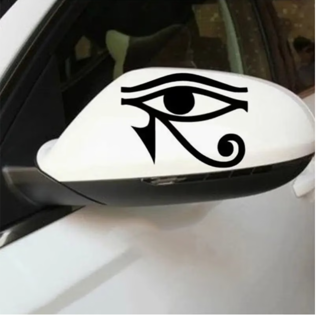 Car Accessories Egypt - قطعة واحدة من ملصق فينيل عين