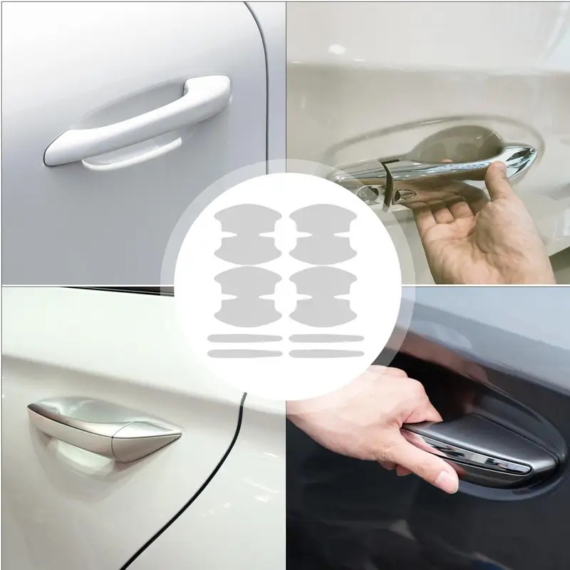Car Door Handle Protector - ملصق لمقبض باب السيارة 8 قطع