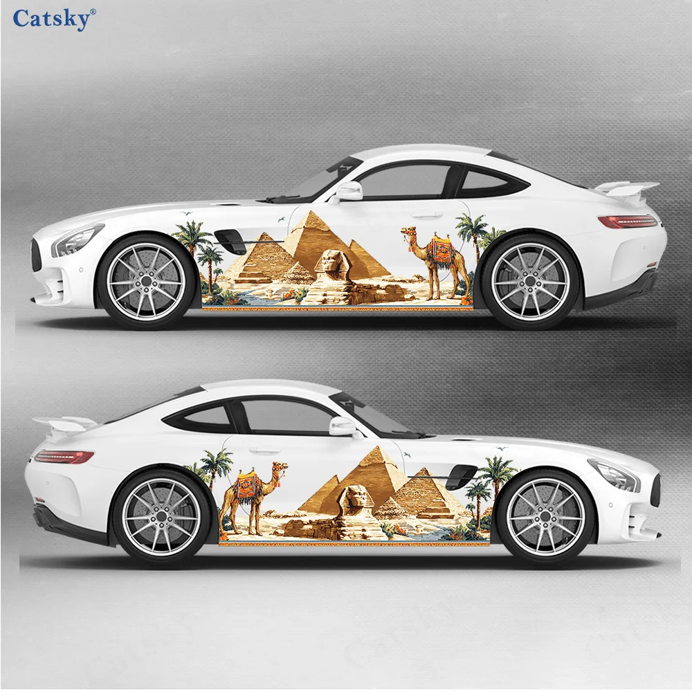 Car Accessories Egypt - ملصقات جانبية للسيارة بتصميم أهرامات مصر
