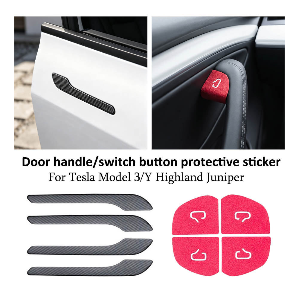 Car Door Handle Protector - ملصق زر فتح باب السيارة وغطاء
