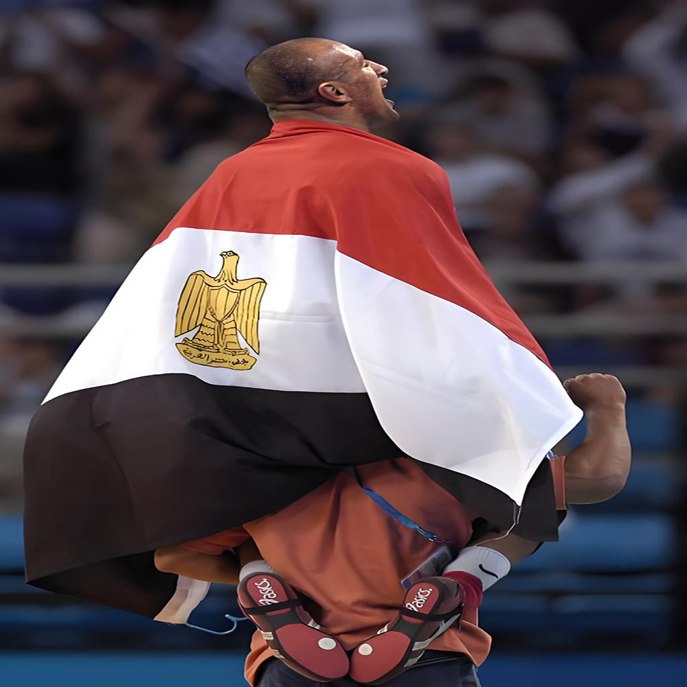 Car Accessories Egypt - علم مصر الوطني من البوليستر، راية