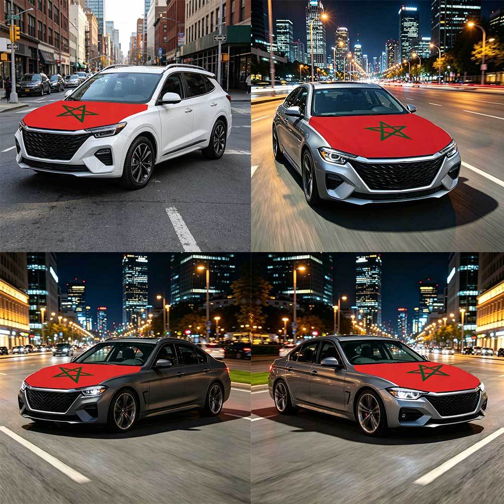 غطاء محرك السيارة بتصميم علم ا - مراجعة Car Accessories Banner وسعره