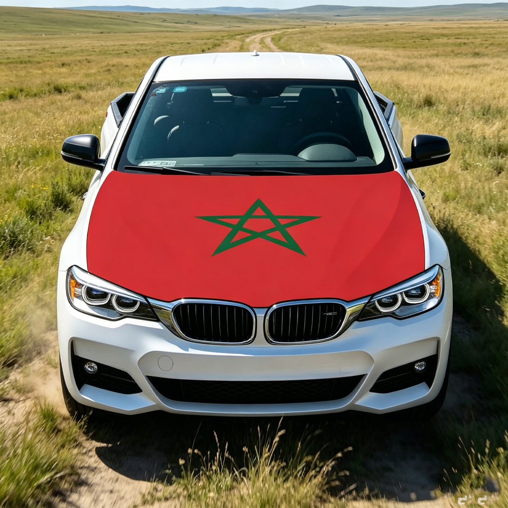 غطاء محرك السيارة بتصميم علم ا - مراجعة Car Accessories Banner وسعره