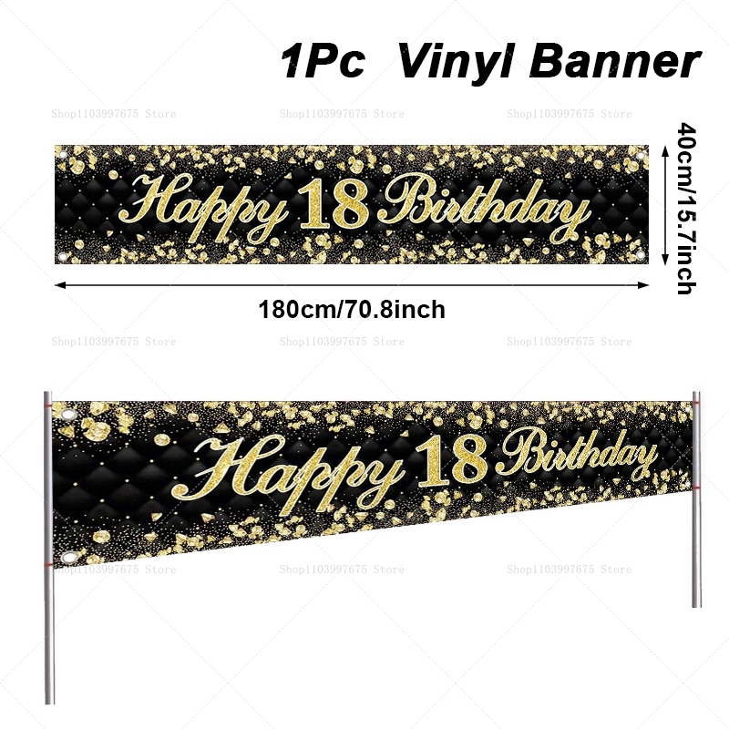 سعيد 18th عيد ميلاد راية الديك - مراجعة Car Accessories Banner وسعره