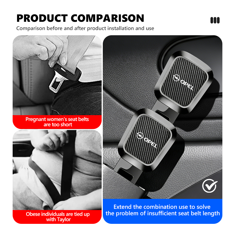 موسع حزام الأمان وقفل مشبك حزا - مراجعة D.A.D Car Accessories وسعره