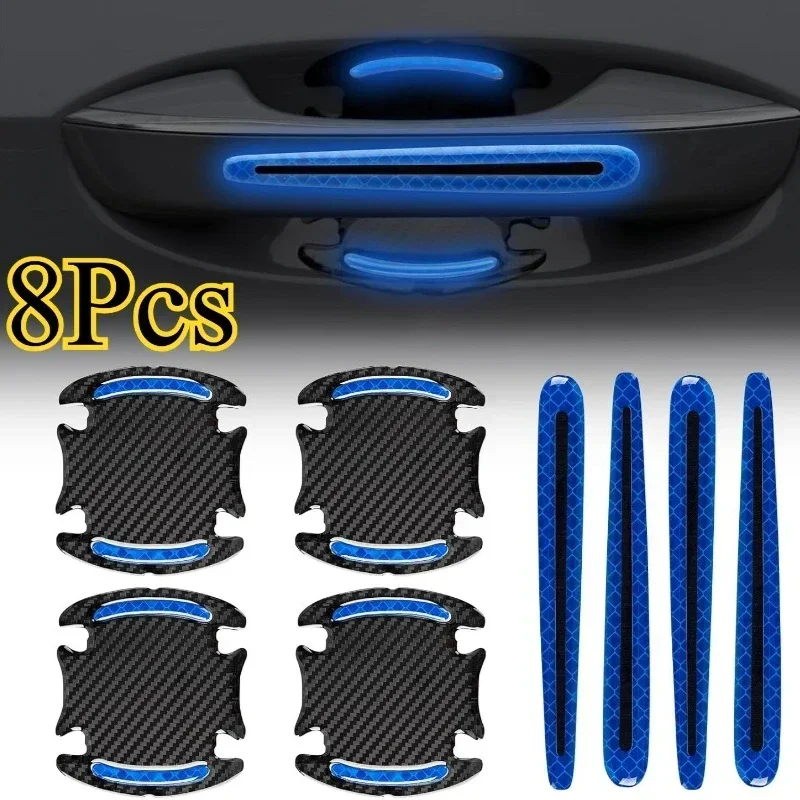 4/8 قطع ملصقات عاكسة لأبواب ال - مراجعة Car Door Handle Protector وسعره