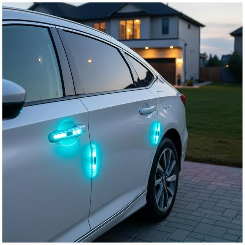 ضوء وامض LED يعمل بالطاقة الشم - مراجعة Car Door Handle Protector وسعره